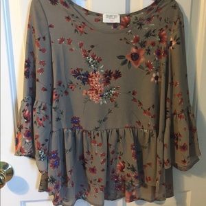 floral blouse